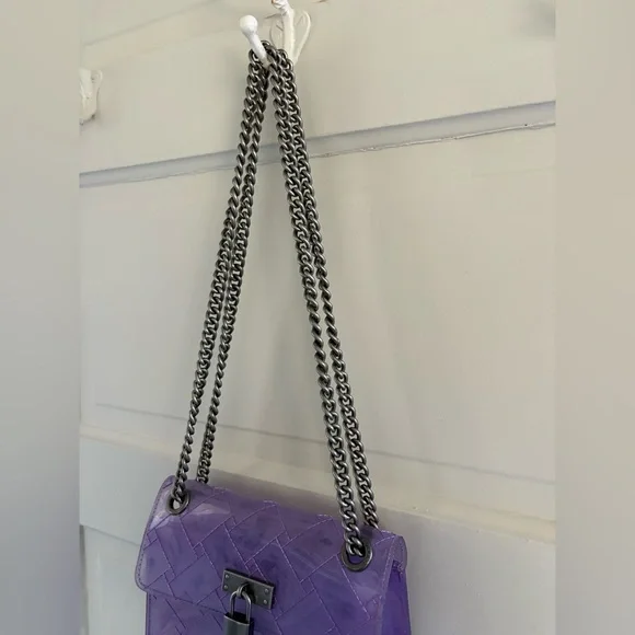 Kurt Geiger Purple Transparent Crossbody Bag - Picture 4 of 15